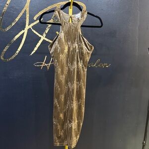 Gold Sleeveless Dress